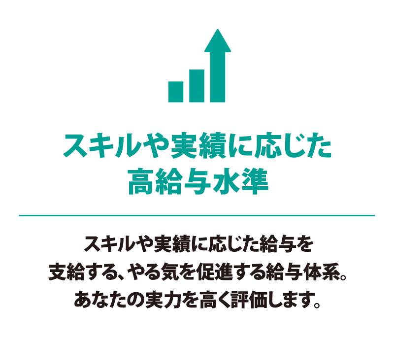 サンクスはスキルや実績に応じた高給与水準です